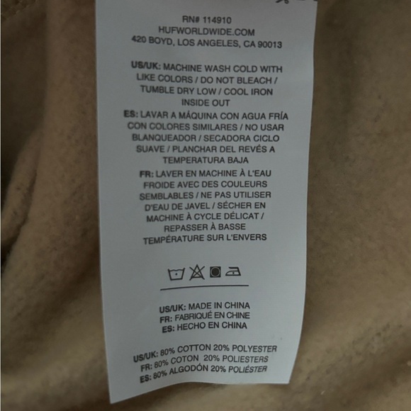 HUF Set TT Pullover Hoodie, US Size S, Unworn, New, Tags Attached - Picture 6 of 13